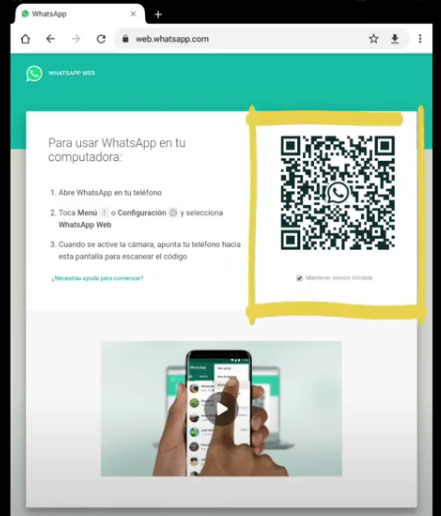 Com accedir a WhatsApp web