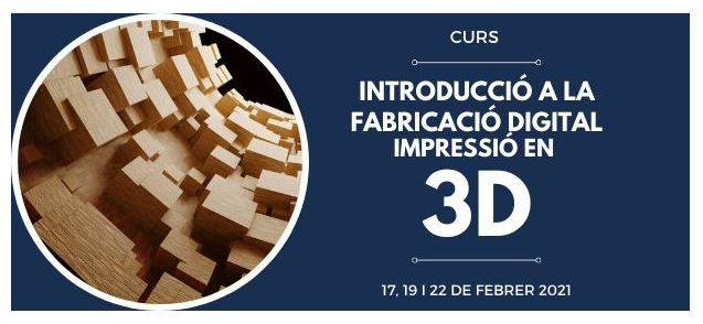 Cartell de la formació sobre impressió 3D