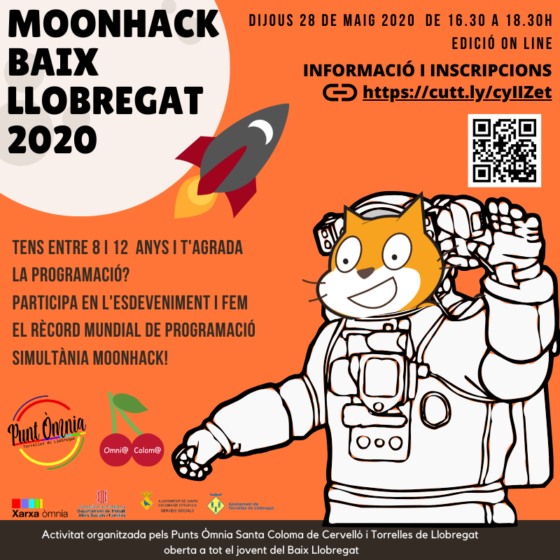 Cartell de Moonhack al Baix Llobregat