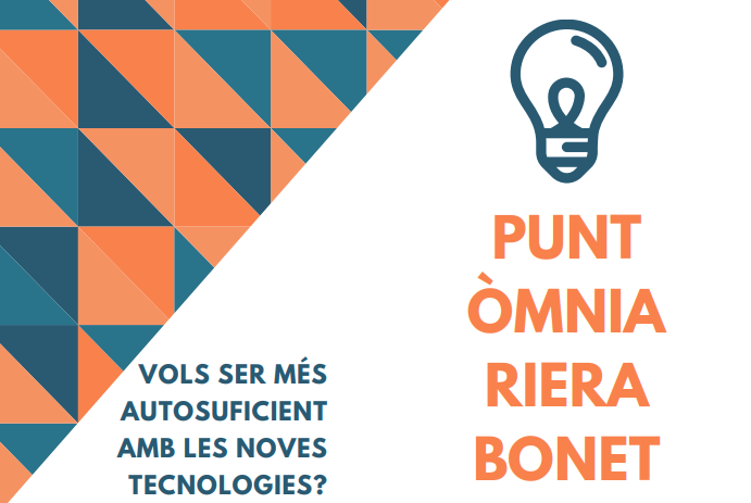 Portada del díptic del Punt Òmnia Riera Bonet