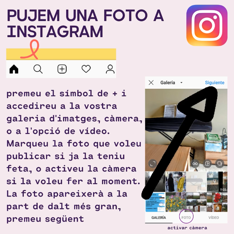 Part del víde sobre Instagram