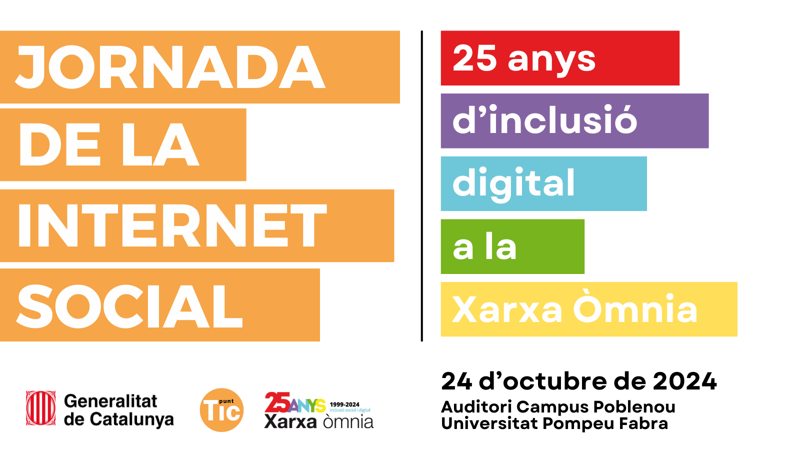 Reserva la data per la ‘Jornada de la Internet Social: 25 anys d’inclusió digital a la Xarxa Òmnia’