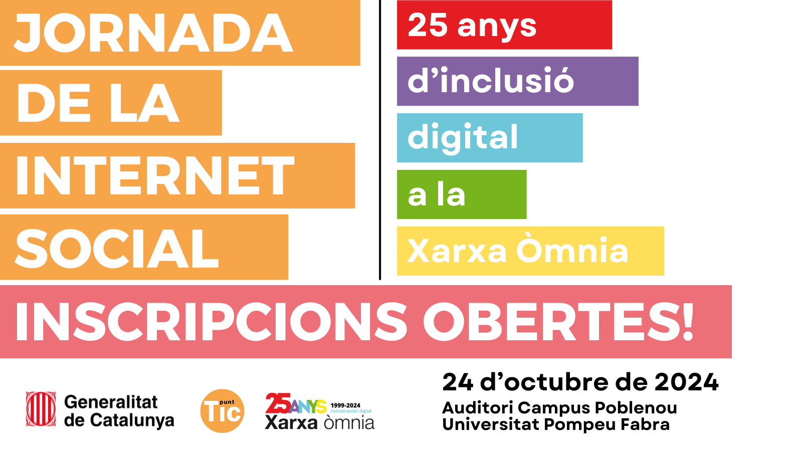 Bàner inscripcions obertes a la Jornada Òmnia - JdIS