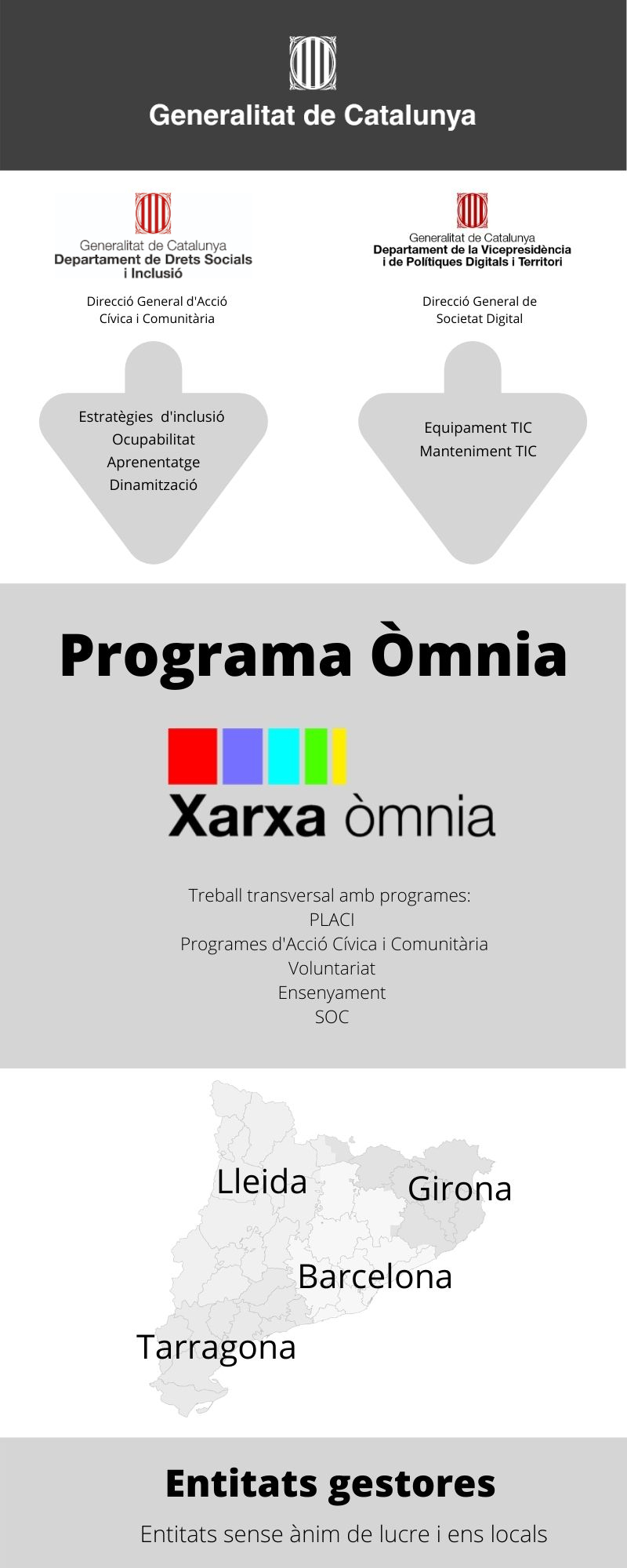 Organigrama de la Xarxa Òmnia