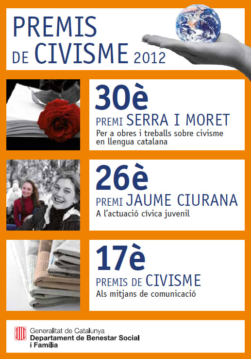 Cartell dels premis Civisme 2012