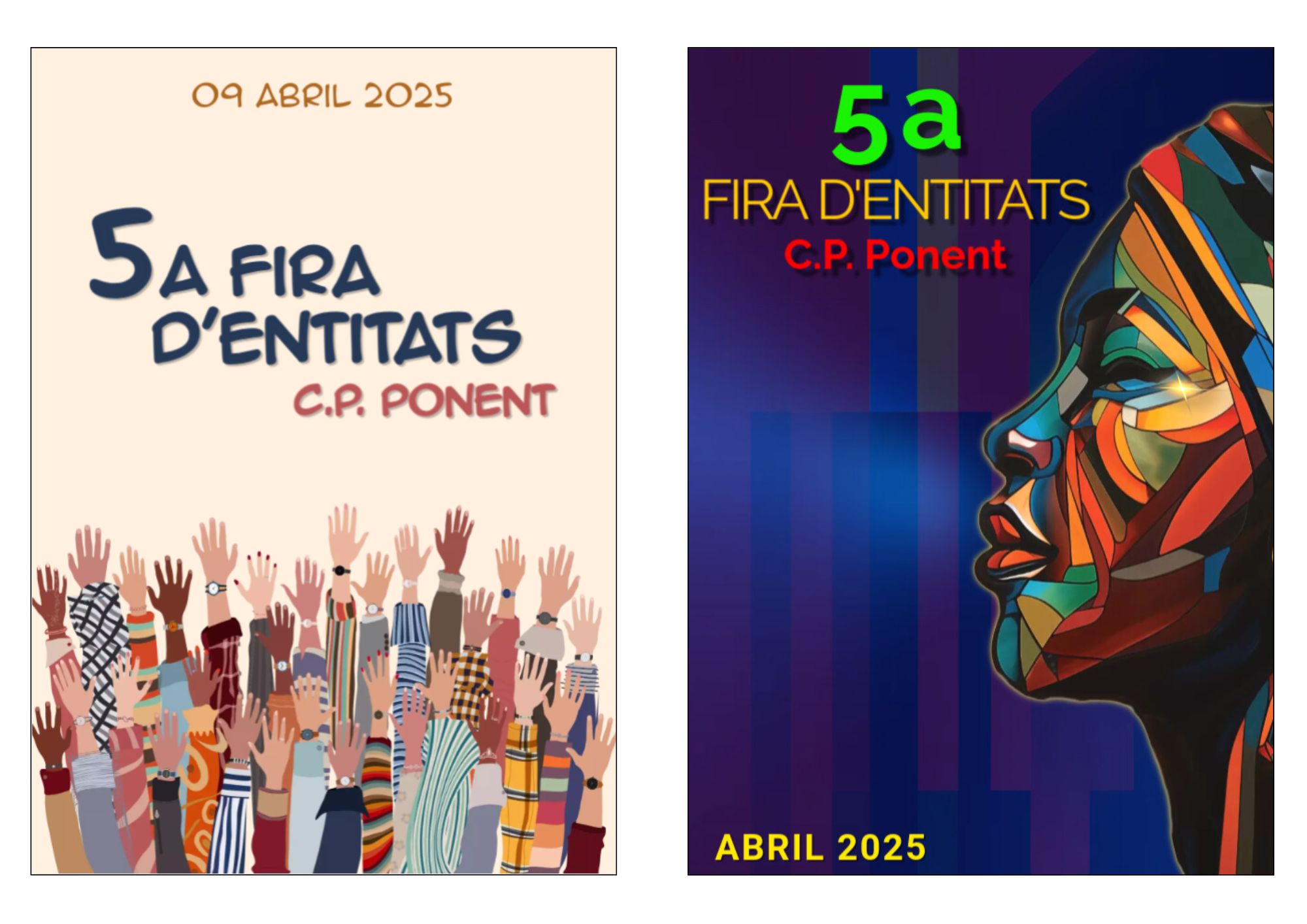 Cartells guanyadors - Fira d'Entitats 2025 Cartells guanyadors - Fira d'Entitats 2025