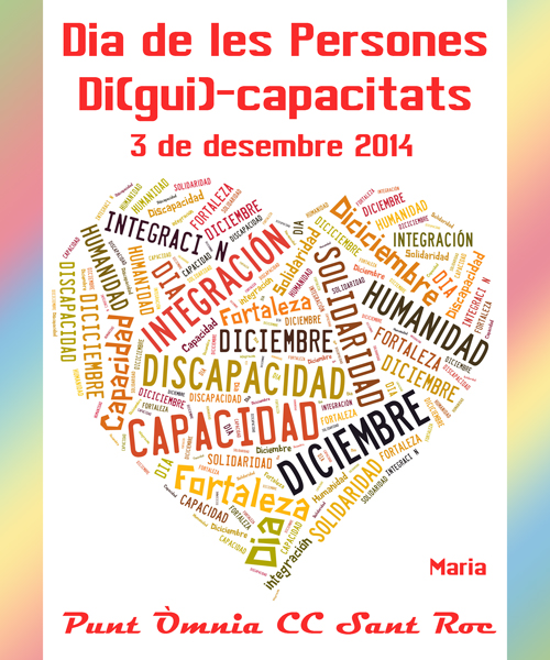 postal Dia Internacional de les persones amb Discapacitat 2014