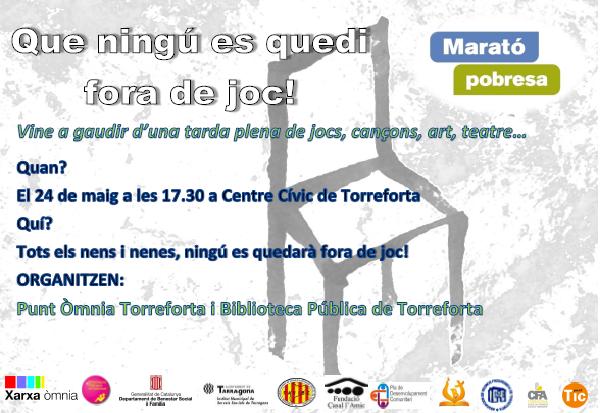 Cartell de la Marató a Torreforta 